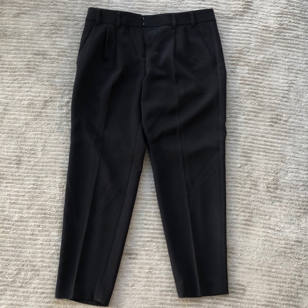 Black crop dress pants